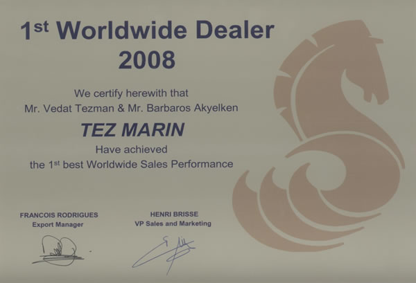 Tezmarin, 1th Worldwide Dealer 2008