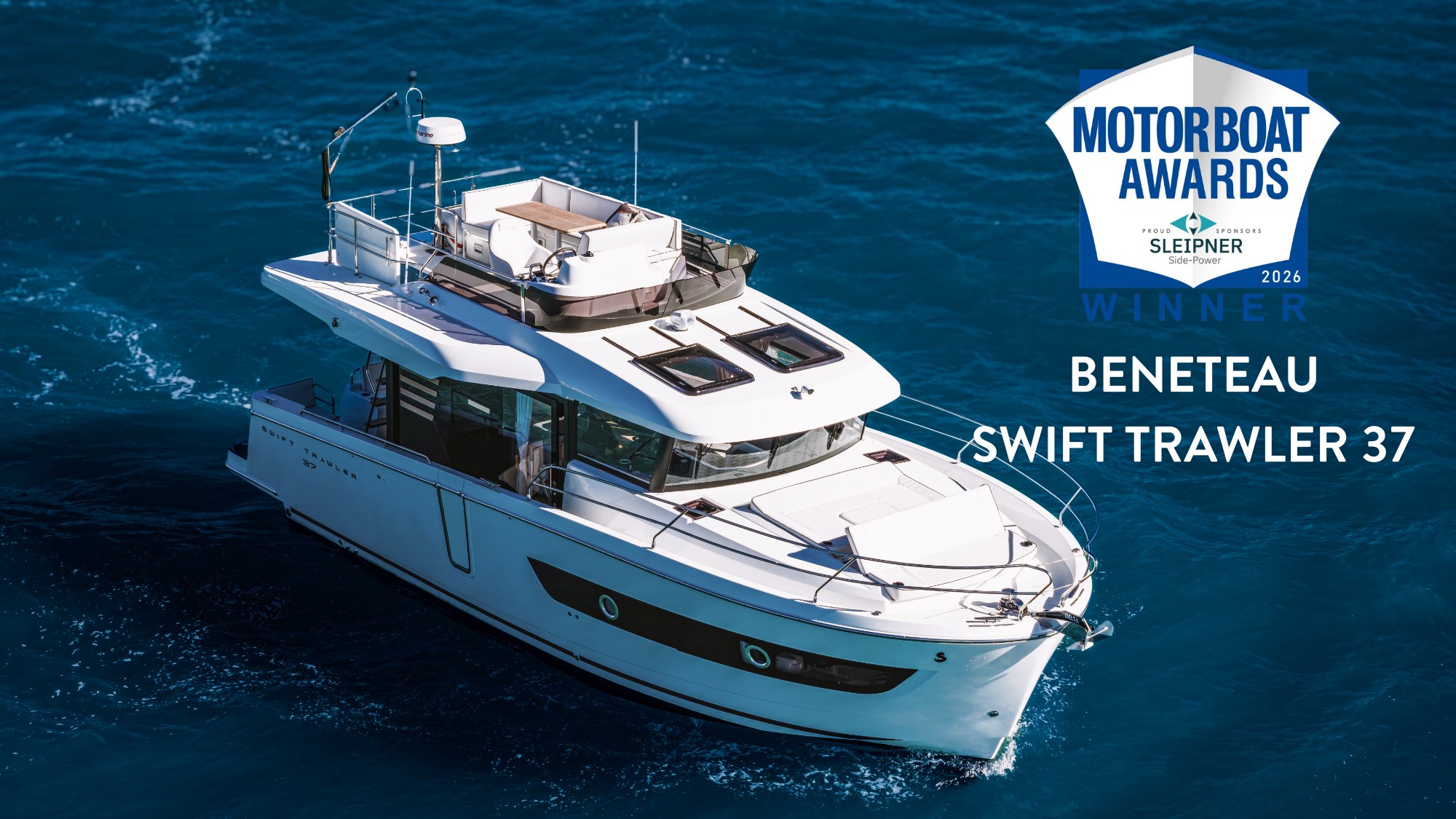 Beneteau Swift Trawler 37 Fly won the 2026 Motor Boat Award for Best Flybridge Up To 55ft