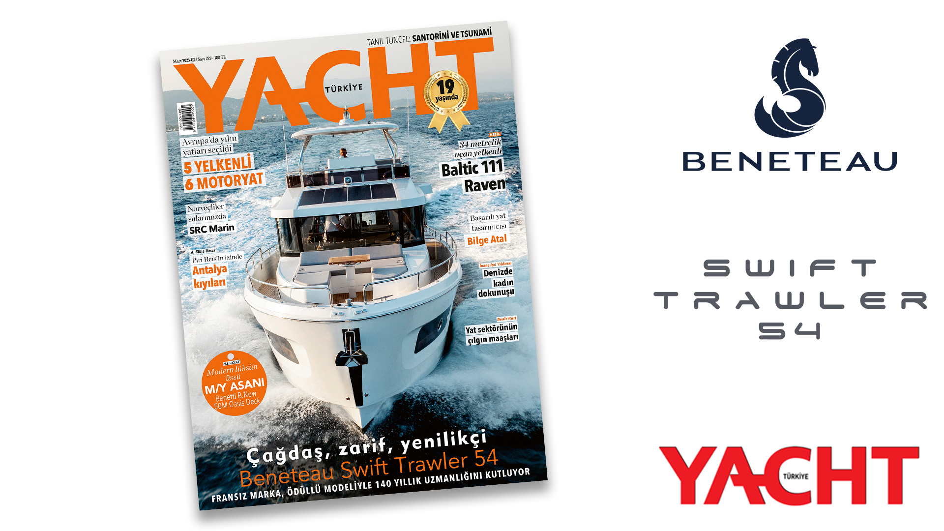 Kapak Kızı Swift Trawler 54 - Yacht TR, Mart 2025